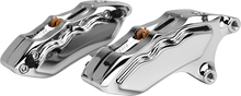 6 Pist Front Dual Caliper Kit Chrome W/ 11.8" Rotor
