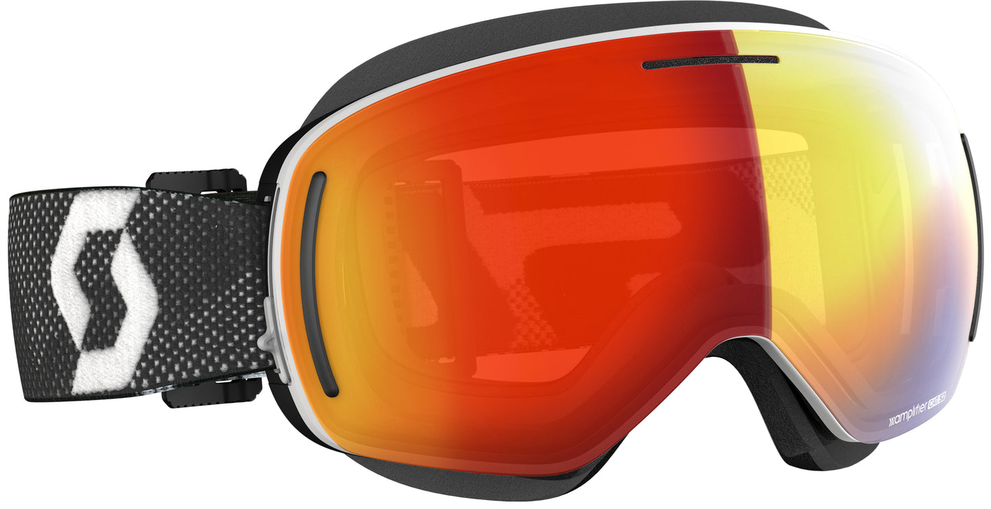 Lcg Evo Snowcross Goggle Wht/Blk Enhancer Red Chrome