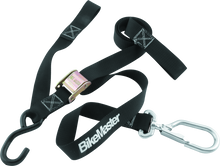 BikeMaster Tiedown 1-1/2in Swivel Softhook - Black