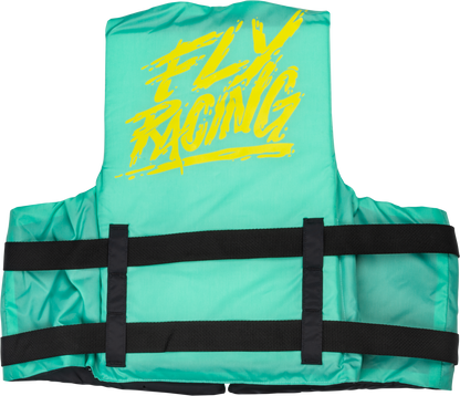 Nylon Flotation Vest Seafoam Green/Yellow Lg/Xl