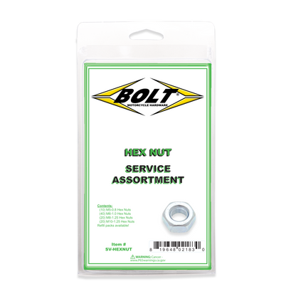 Hex Nut Assortment 90 Piece Kit