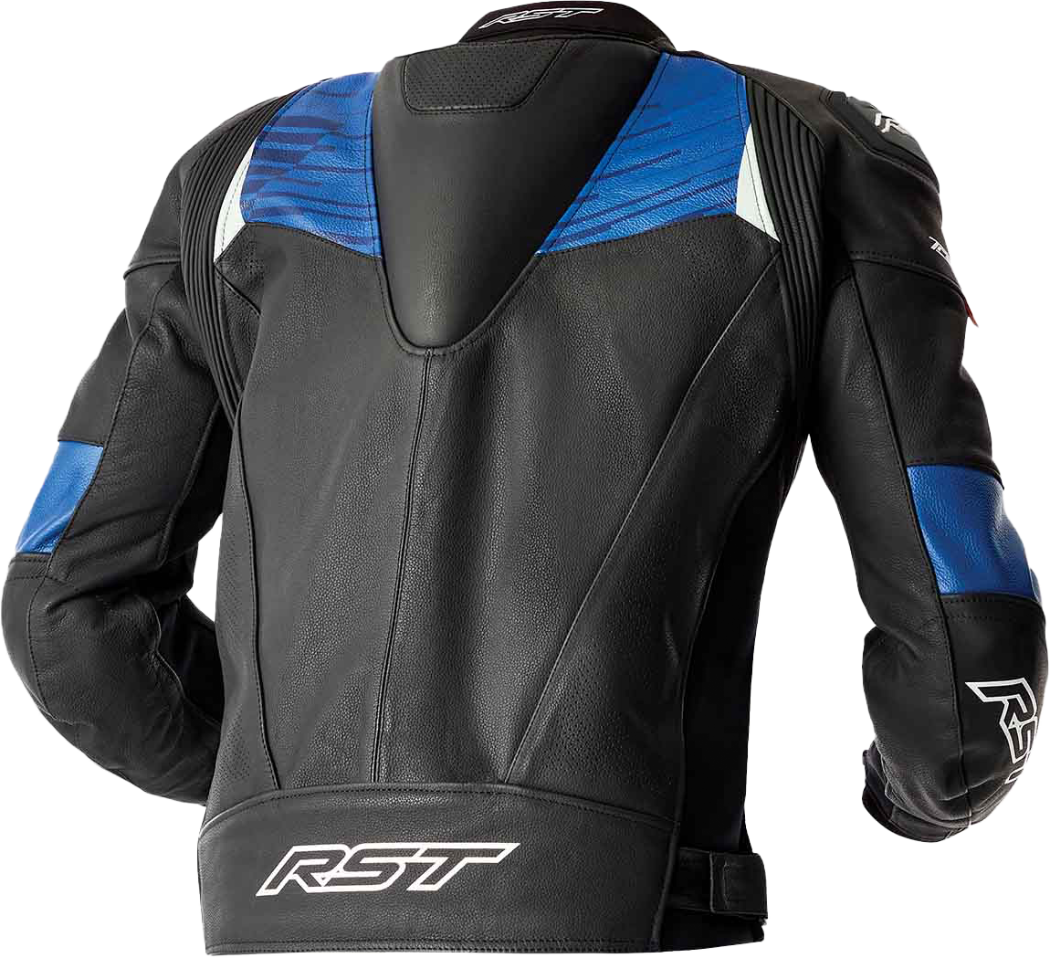 Tractech Evo D3o Jacket Blk/Blue Leather 3x