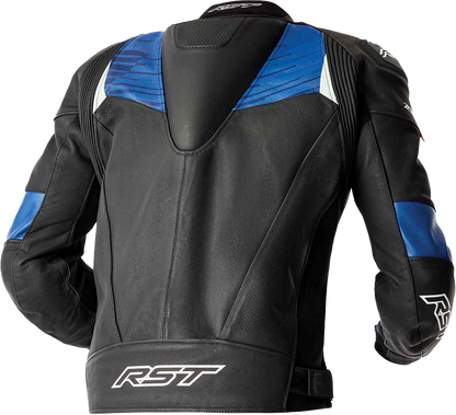 Tractech Evo D3o Jacket Blk/Blue Leather Xl
