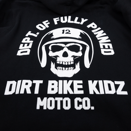 Fully Pinned Youth Hoodie Black Ys