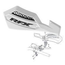 Race Series Handguard White Inc Mount Kit