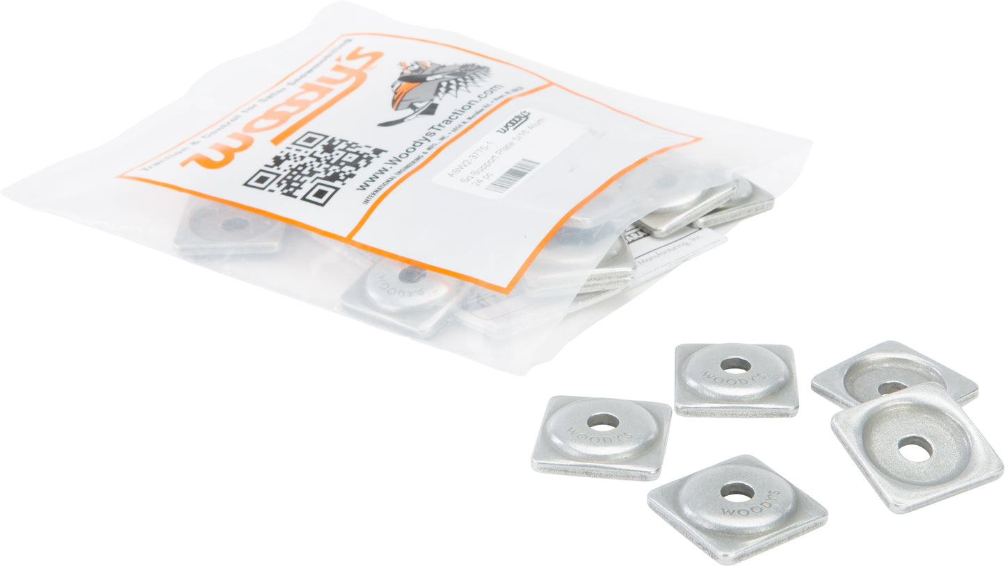 Digger Support Plates Square Alum. 5/16" 24/Pk