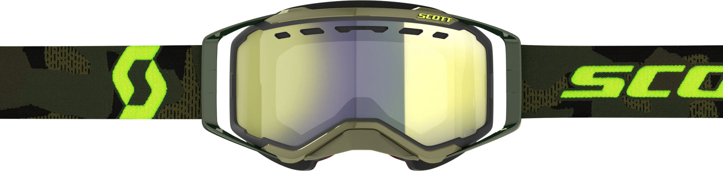 Prospect Snwcrss Goggle Kaki Grn/Neon Ylw Enhcr Chrm
