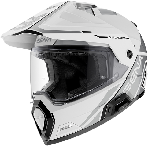 Outlander  Smart Ds Helmet White Md