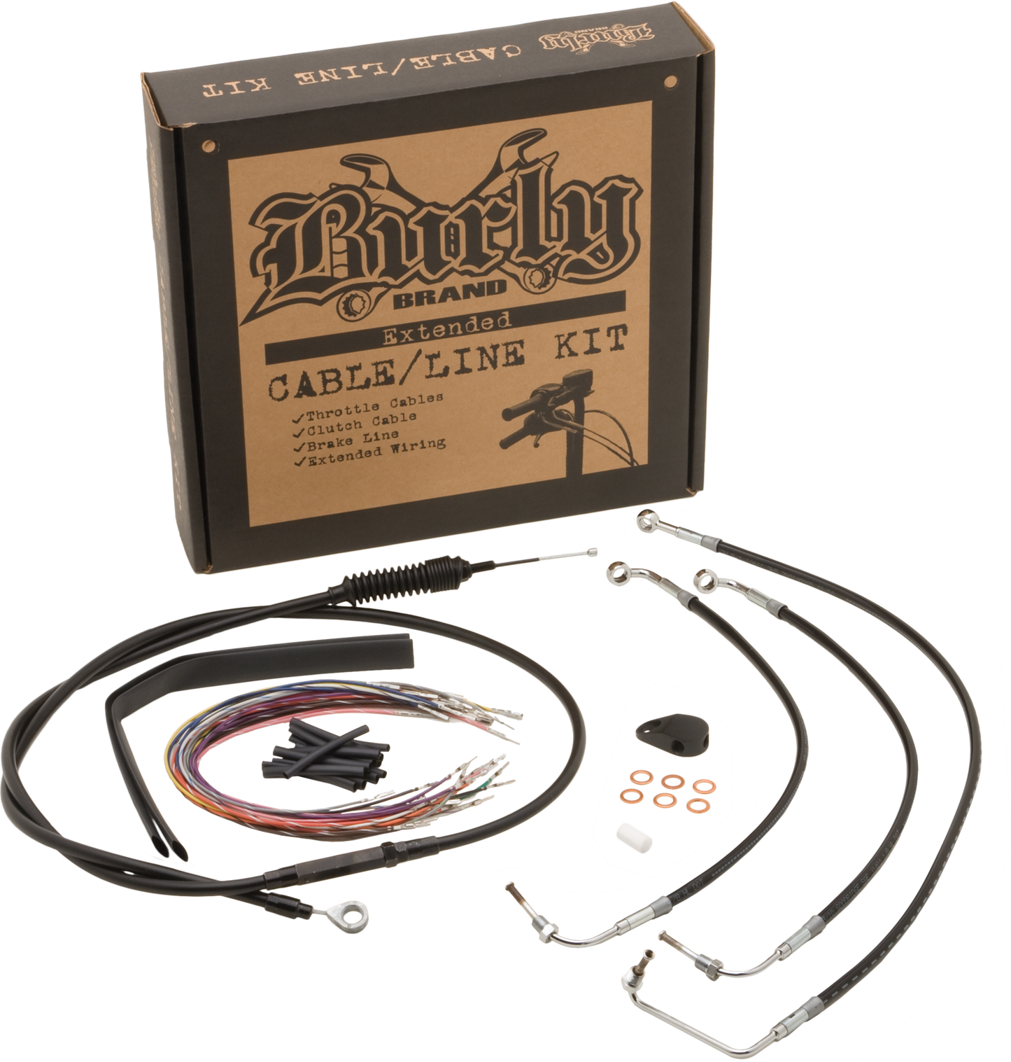 Burly Cntrl Kit 18 19" Ape Stainless W/ Cruise