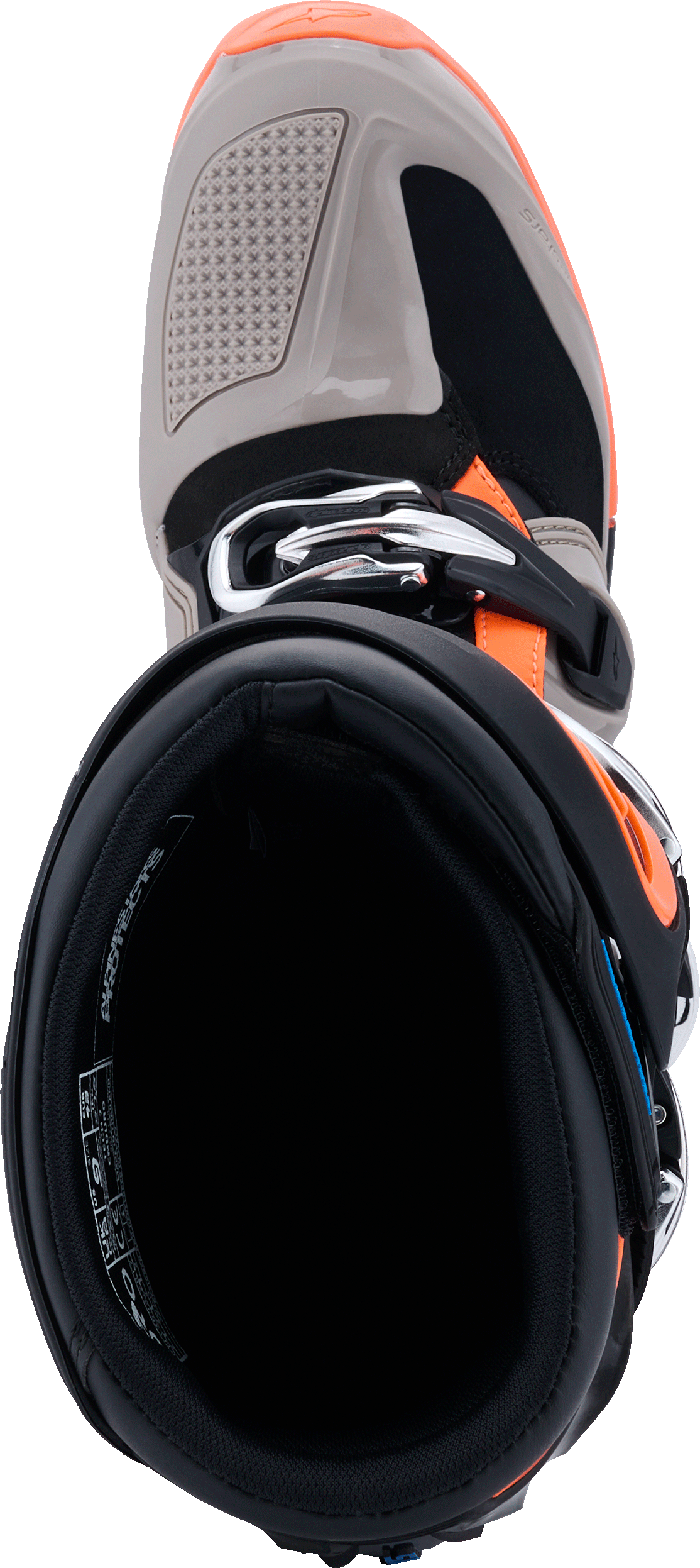 Tech 7 Enduro Blk/Warm Gry/Orange Fluo 12