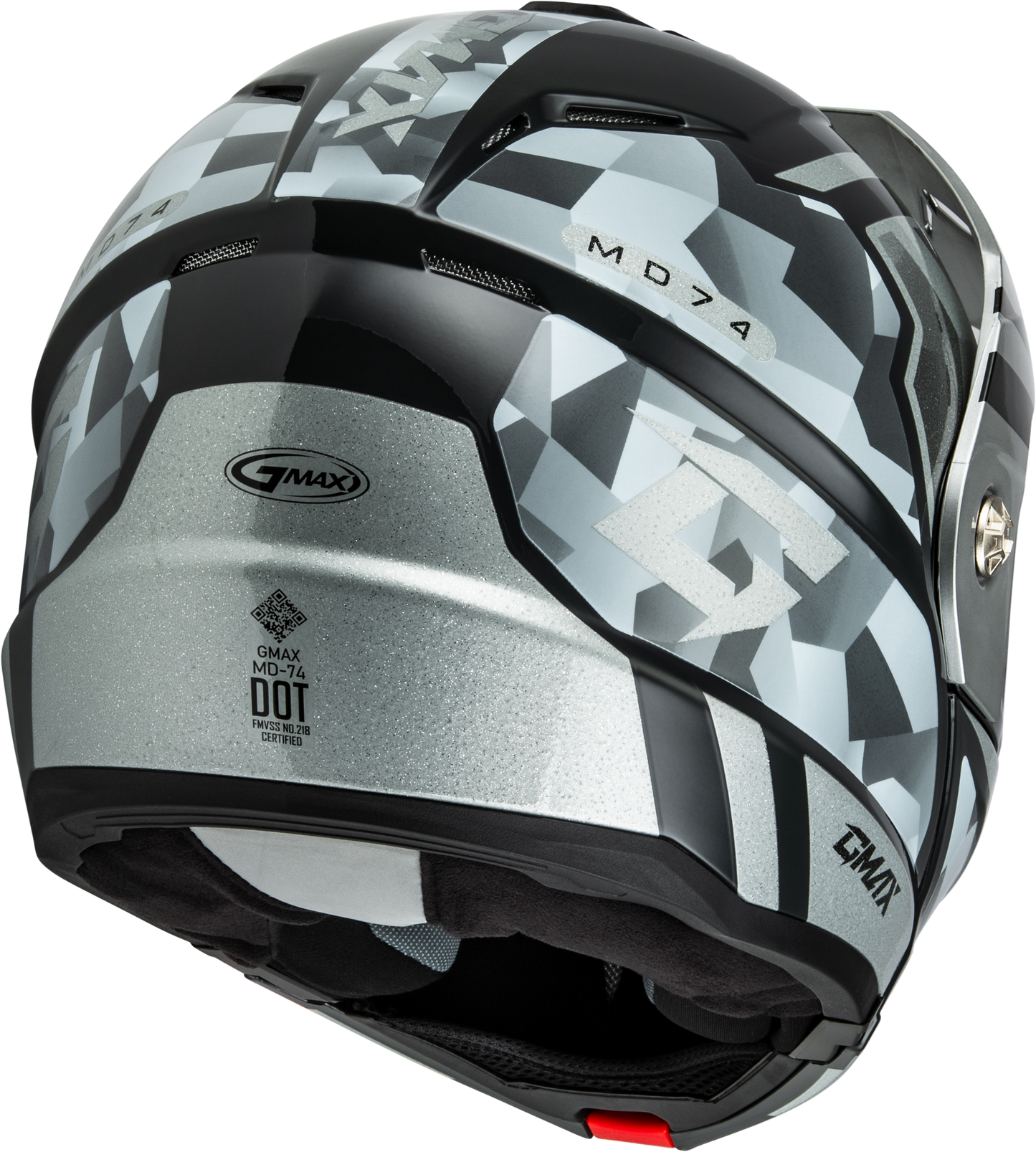 Md 74 Striker Modular Helmet W Slvr Shield Slvr/Blu Mtlc Xl