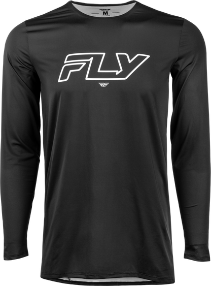 Enduro Long Sleeve Jersey Black/White Sm