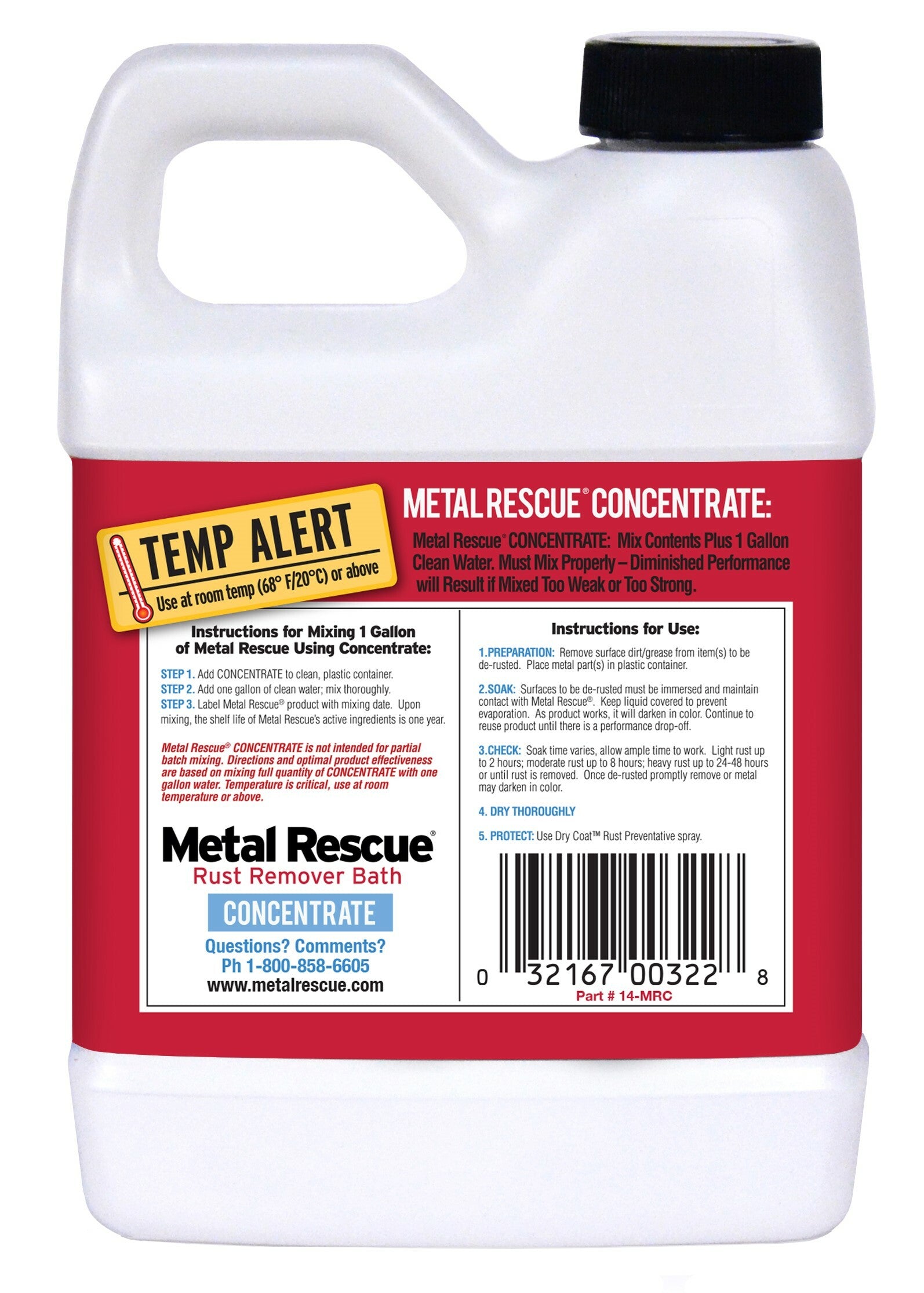 Rust Remover Concentrate 14 Oz. (6/Case  Sold Ea)