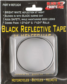 Black Reflective Tape 1/2x24" & 1x24"