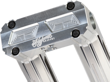 H/D Billet Risers 10" Raw Kickback