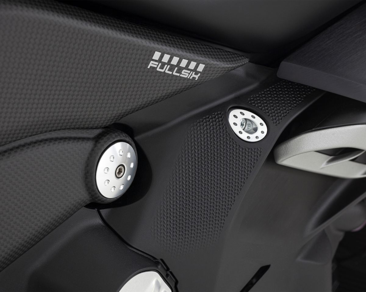 Motocorse Aluminum Frame plugs for the Ducati Diavel V4