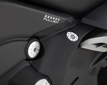 Motocorse Aluminum Frame plugs for the Ducati Diavel V4