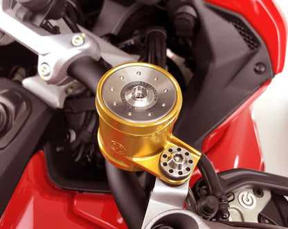 Motocorse Billet Aluminum Round Brake Reservoir With Titanium Cap (49mL)