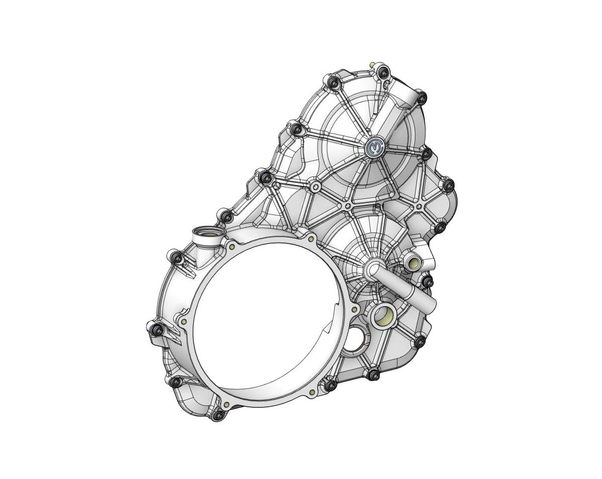 Motocorse Billet Aluminum Clutch Crankcase Cover for the Ducati Panigale V4 (18-24)