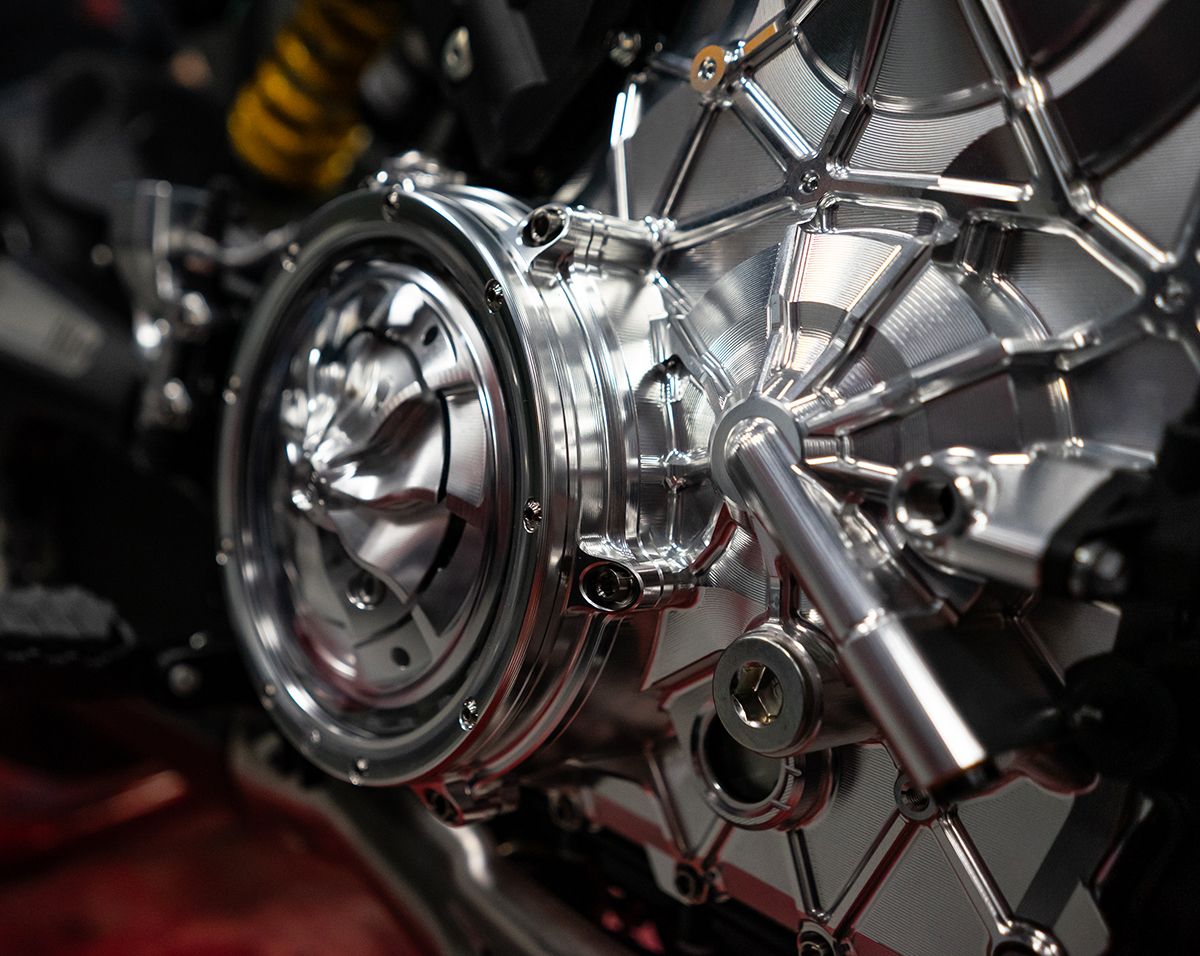Motocorse Billet Aluminum Clutch Crankcase Cover for the Ducati Streetfighter V4 (20-24)