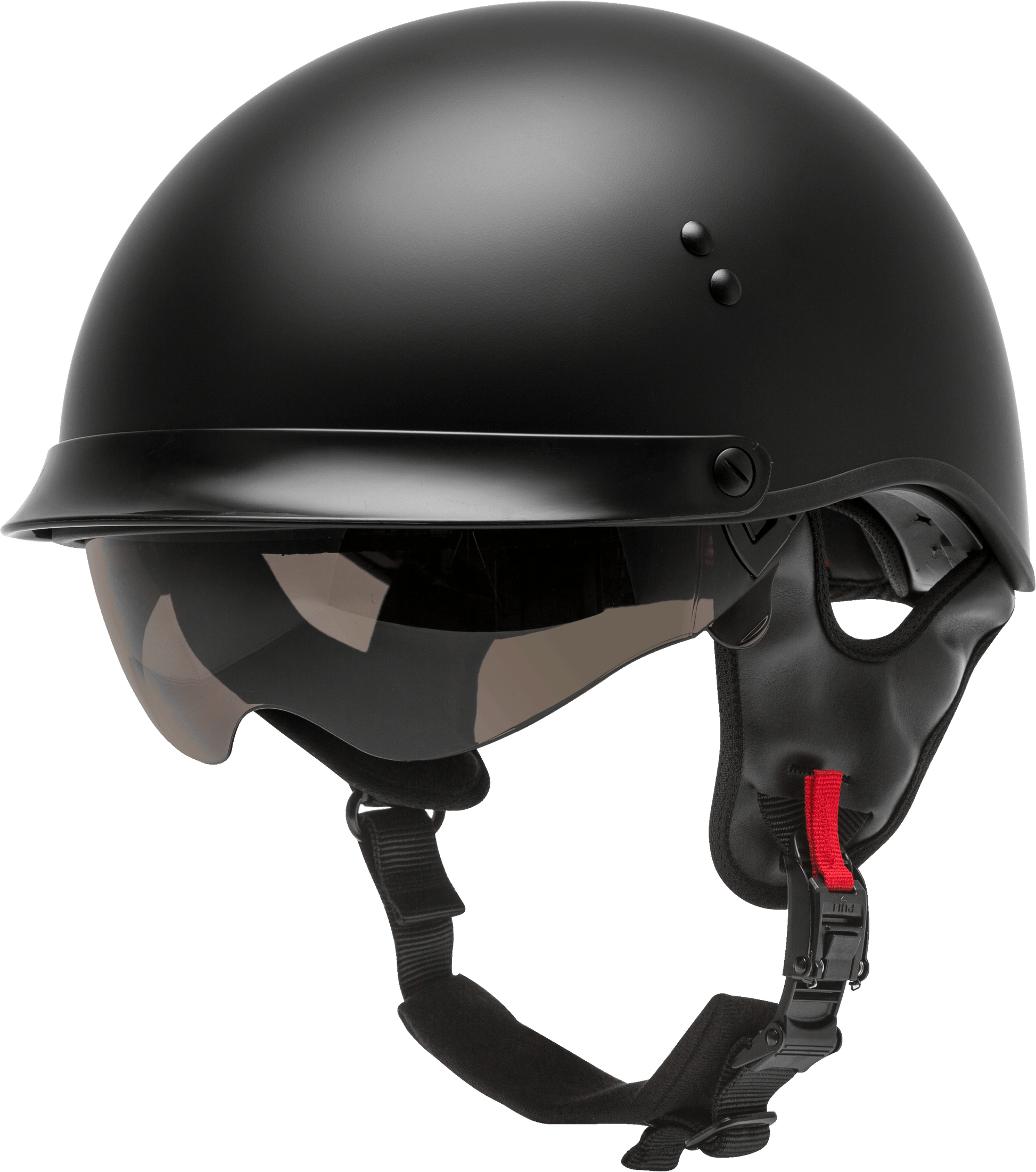 Hh 65 Half Helmet Full Dressed Matte Black Xs
