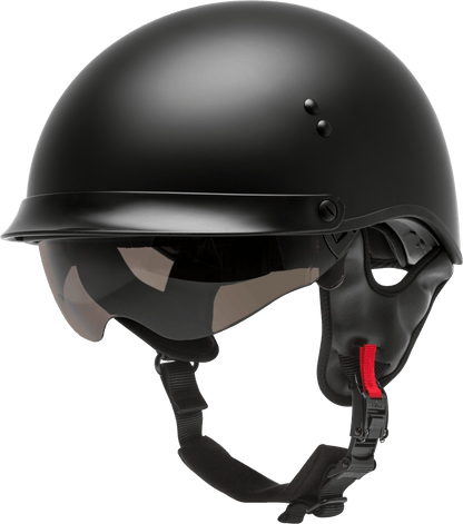 Hh 65 Half Helmet Full Dressed Matte Black Xs