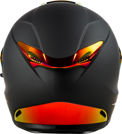 Sentinel Recon Helmet Matte Black/Fire Chrome 2x