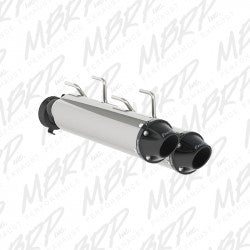 Dual Stacked Slip On System W/ Performance Muffler Blk Tip