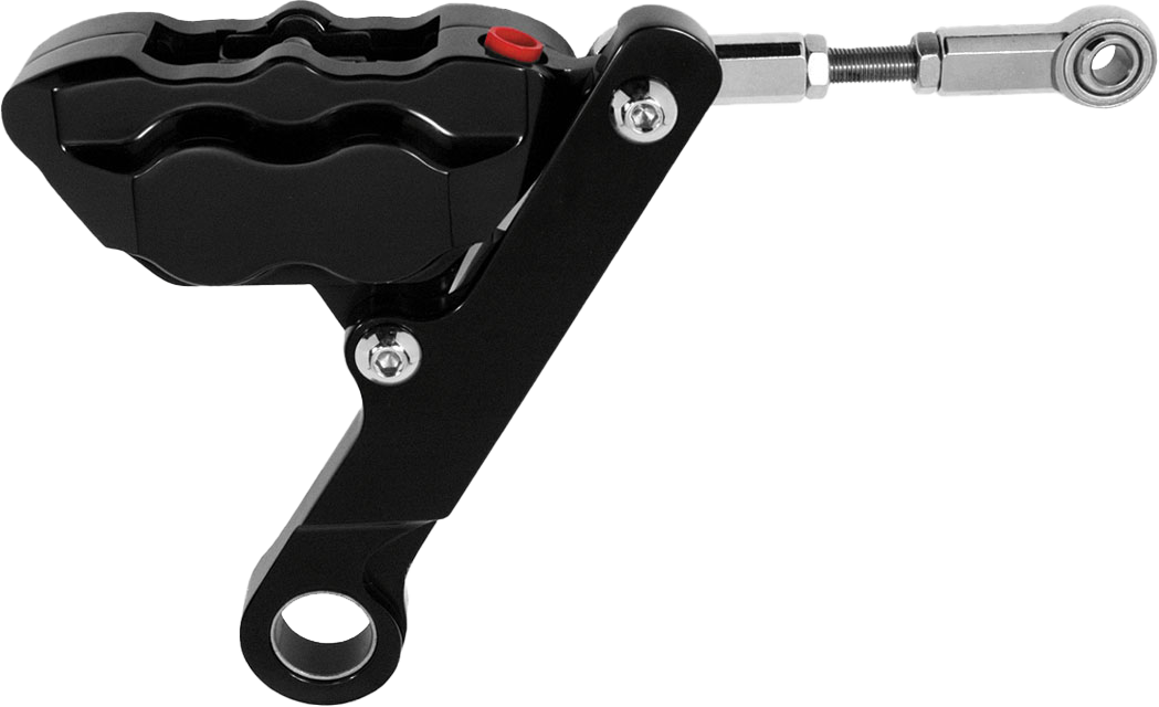 4 Piston Front Brake Kit Flsts Black