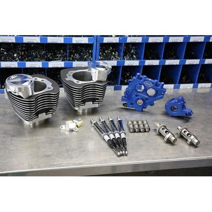 S&S Cycle 99-06 BT 100in Power Package - Wrinkle Black