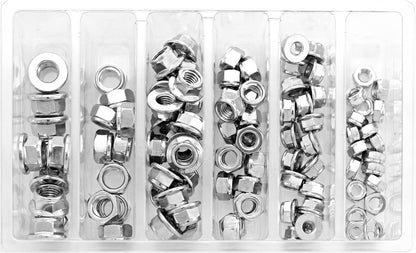 Hex Fuji Lock Nut Assortment 100 Piece Kit