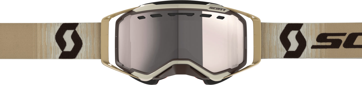 Prospect Snwcrss Goggle Beige/Brn Enhncr Slvr Chrome