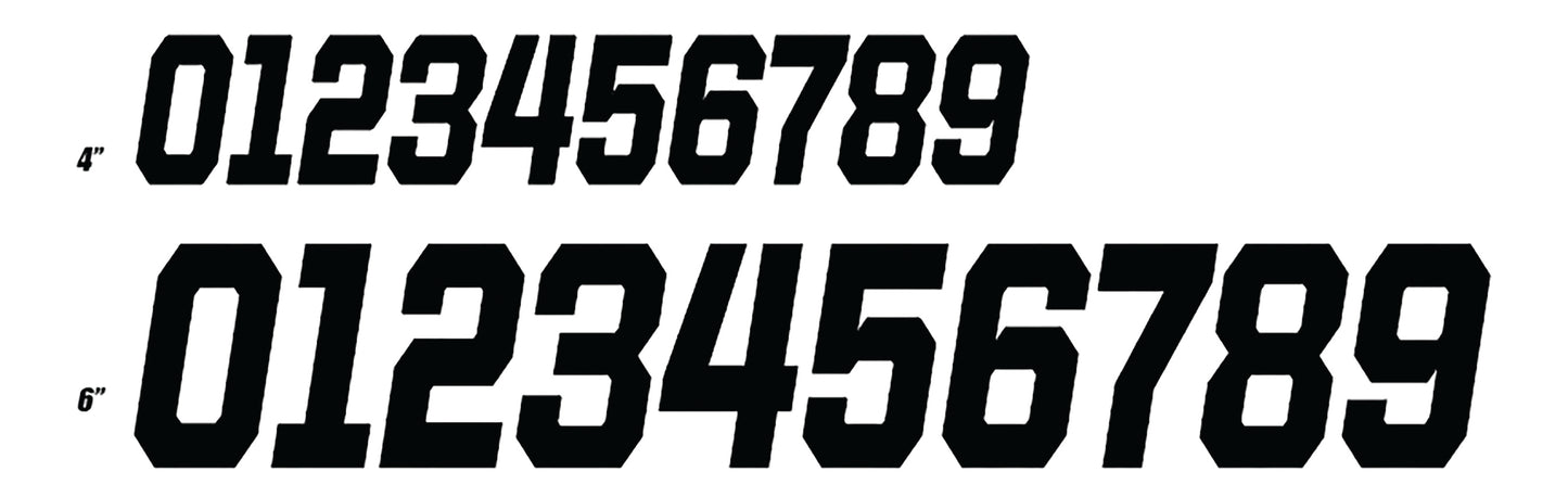 #4 Black 4 Race Series 3/Pk