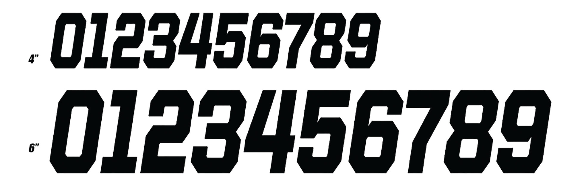 #2 Black 6 Race Series 3/Pk