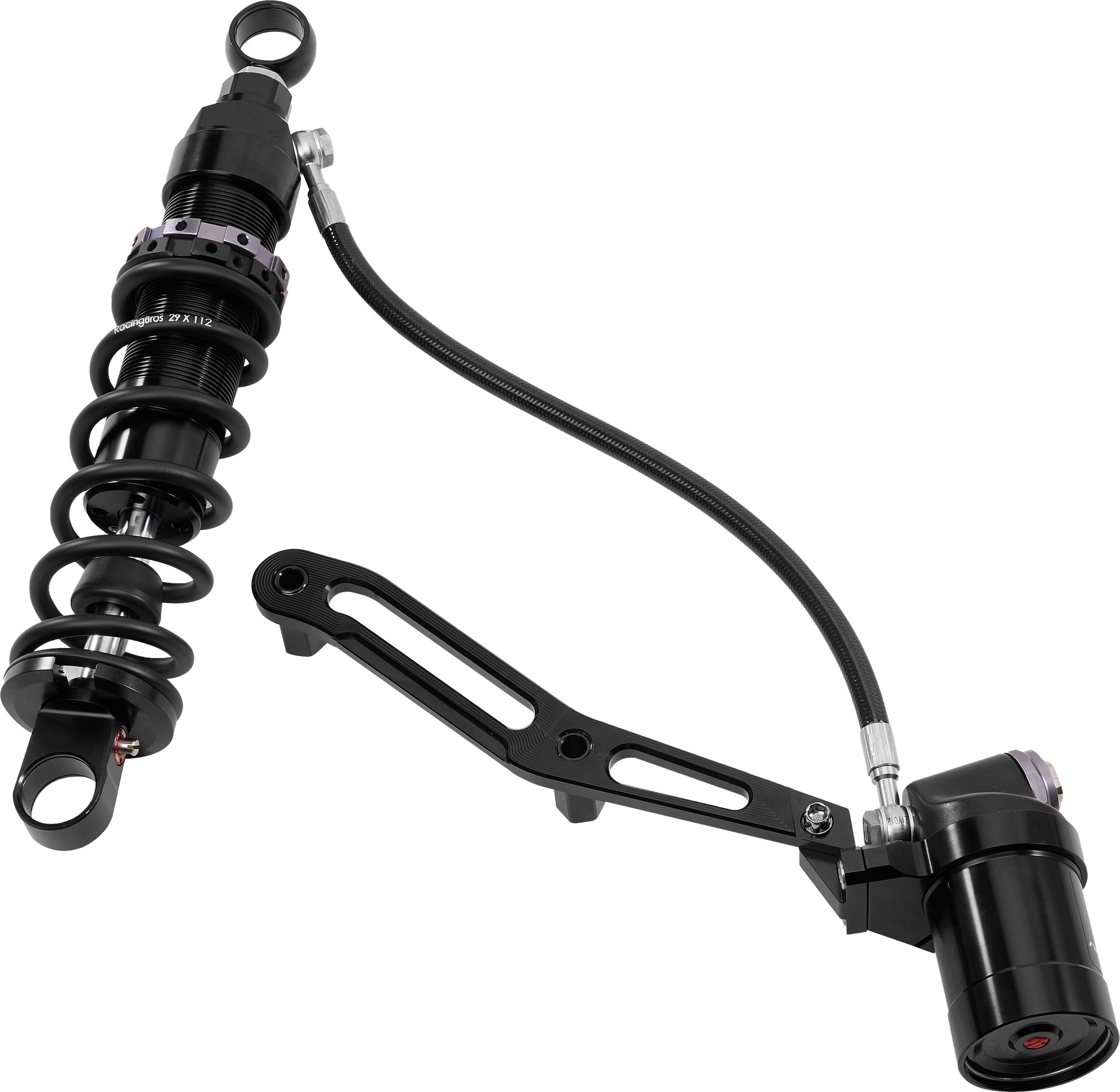 Touring Remote Res Shocks 14" Std Weight Billet Bracket