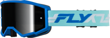 Youth Zone Goggle Blue/White W/ Black Mirror/Smoke Lens
