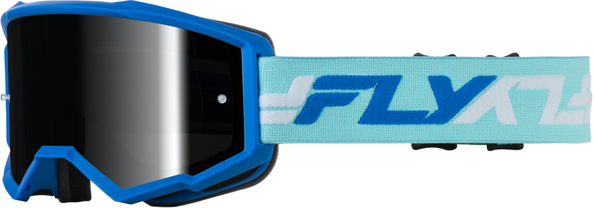Zone Goggle Blue/White W/ Black Mirror/Smoke Lens