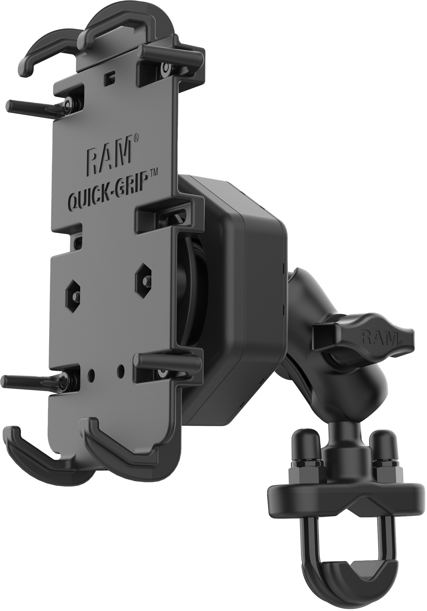 Quick Grip Xl Phone Mount Vibe Safe & U Bolt Base Short