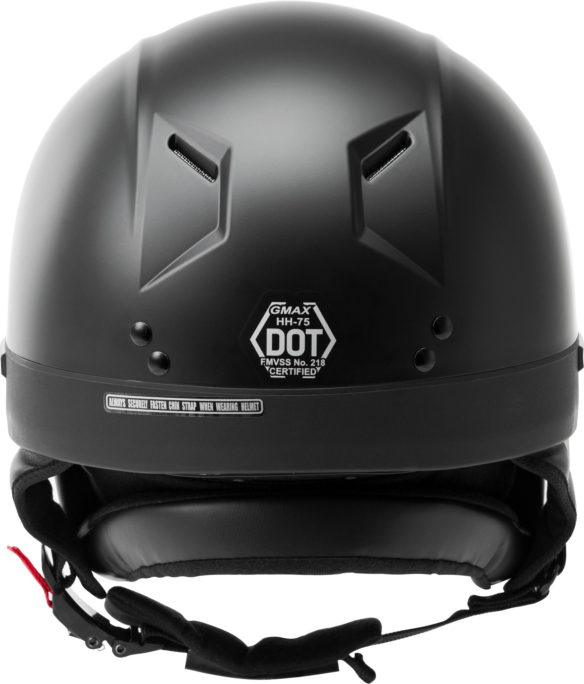Hh 75 Half Helmet Matte Black Xs