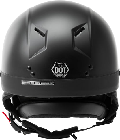 Hh 75 Half Helmet Matte Black 2x