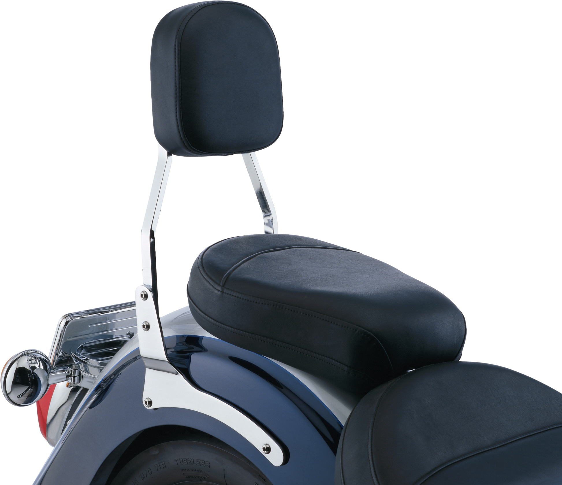 Std Sissy Bar W/Pad Chrome Yam Raider 08 18