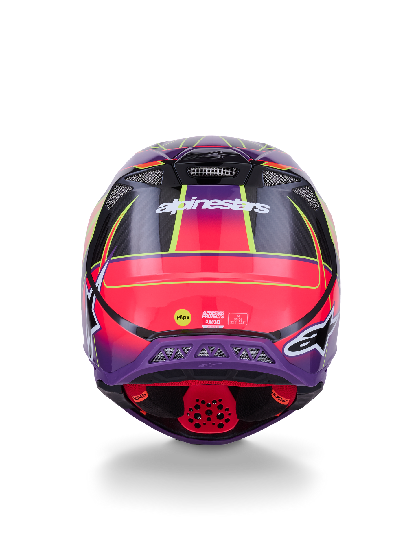 Supertech S M10 Era Helmet Pnk/Violet/Ylw Fluo Glossy Xs