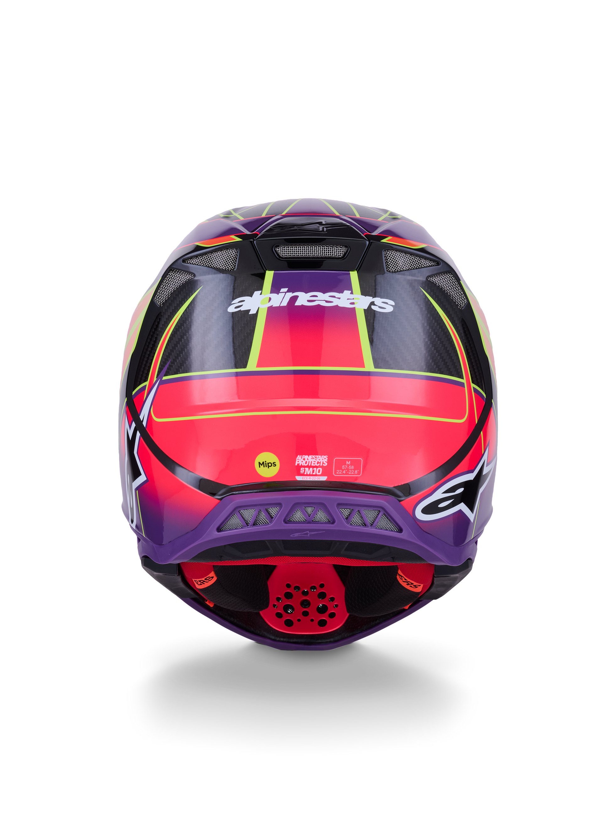 Supertech S M10 Era Helmet Pnk/Violet/Ylw Fluo Glossy 2x