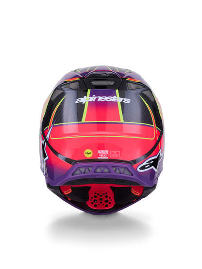 Supertech S M10 Era Helmet Pnk/Violet/Ylw Fluo Glossy Xl