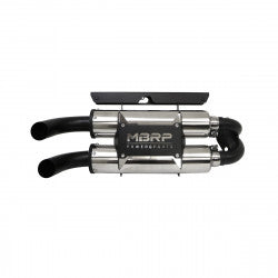 Dual Stacked Slip On System W/ Performance Muffler Blk Tip