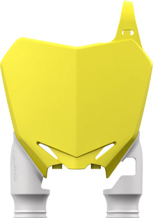 Front Number Plate Yellow White