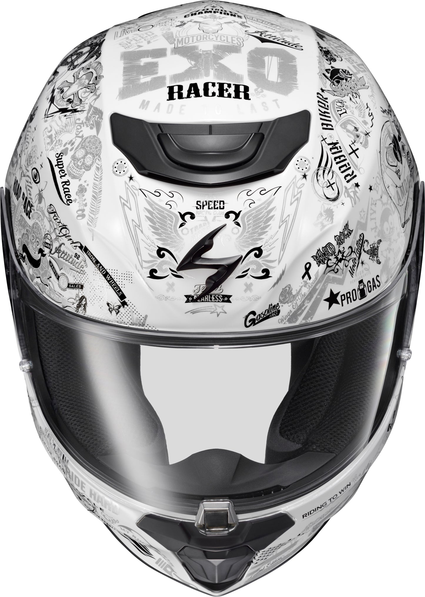 Exo R330 Full Face Helmet Shake 2 White Sm
