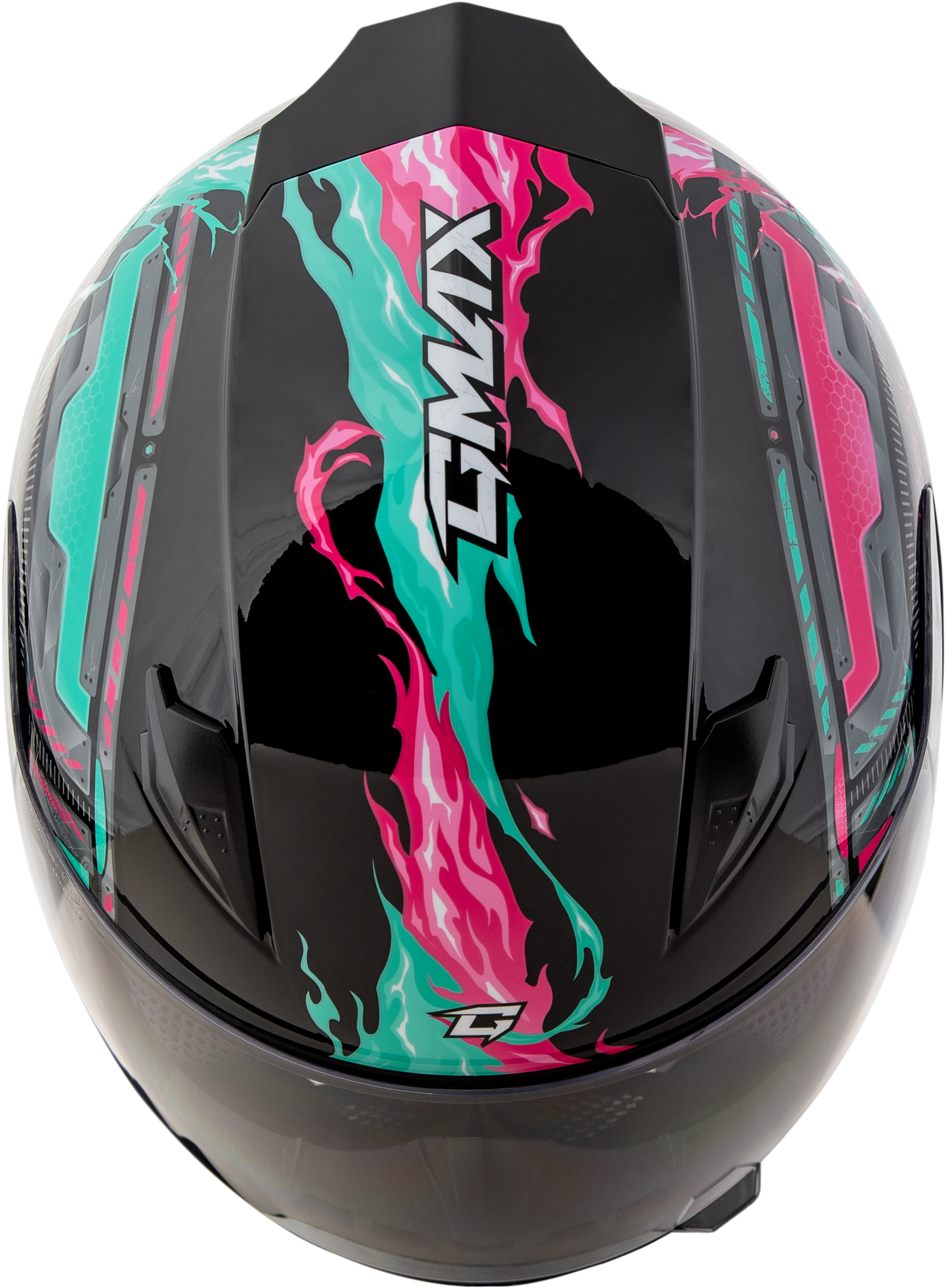Gm 49y Charge Helmet Black/Pink/Aqua Ym