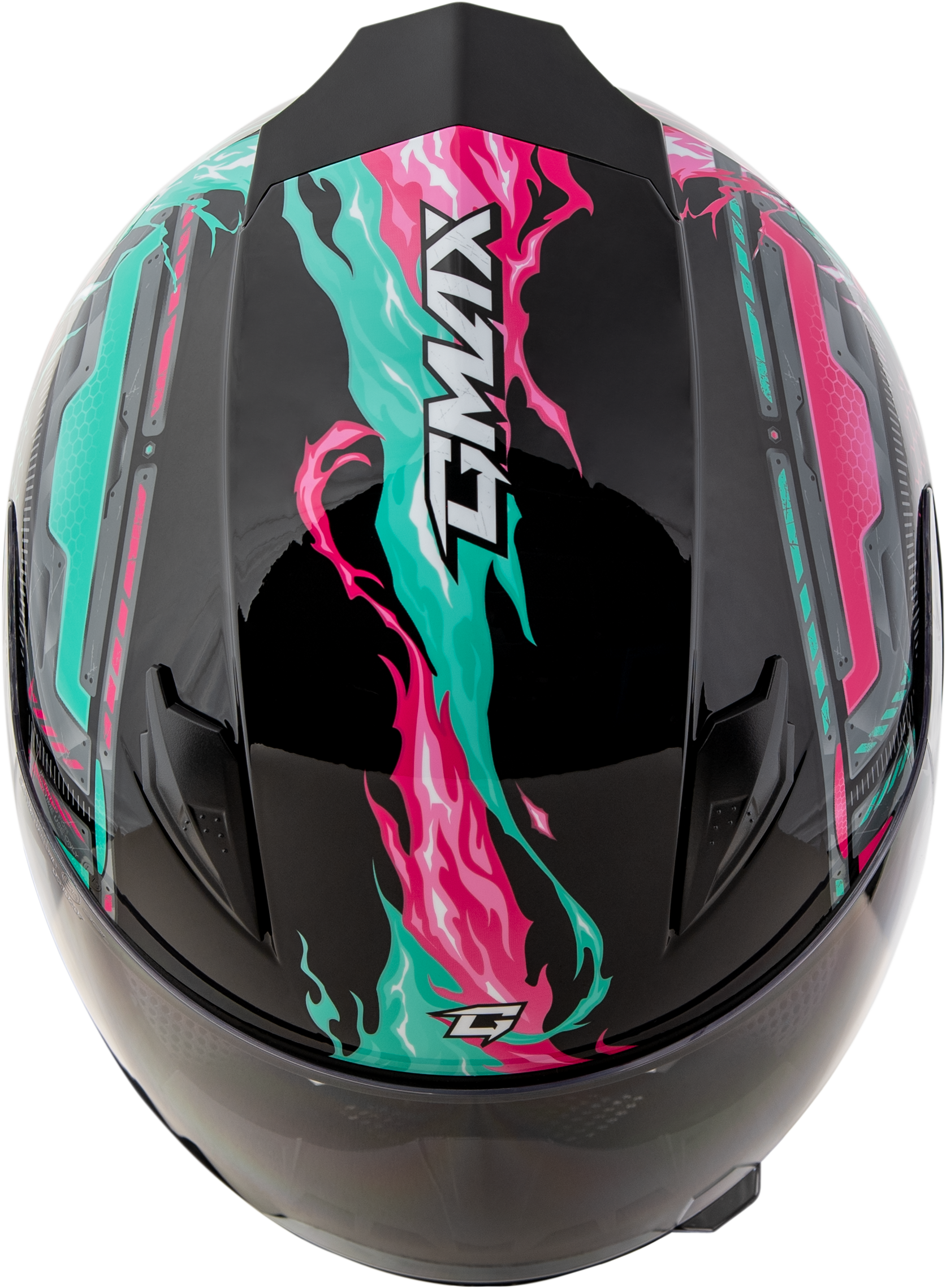 Gm 49y Charge Helmet Black/Pink/Aqua Ym