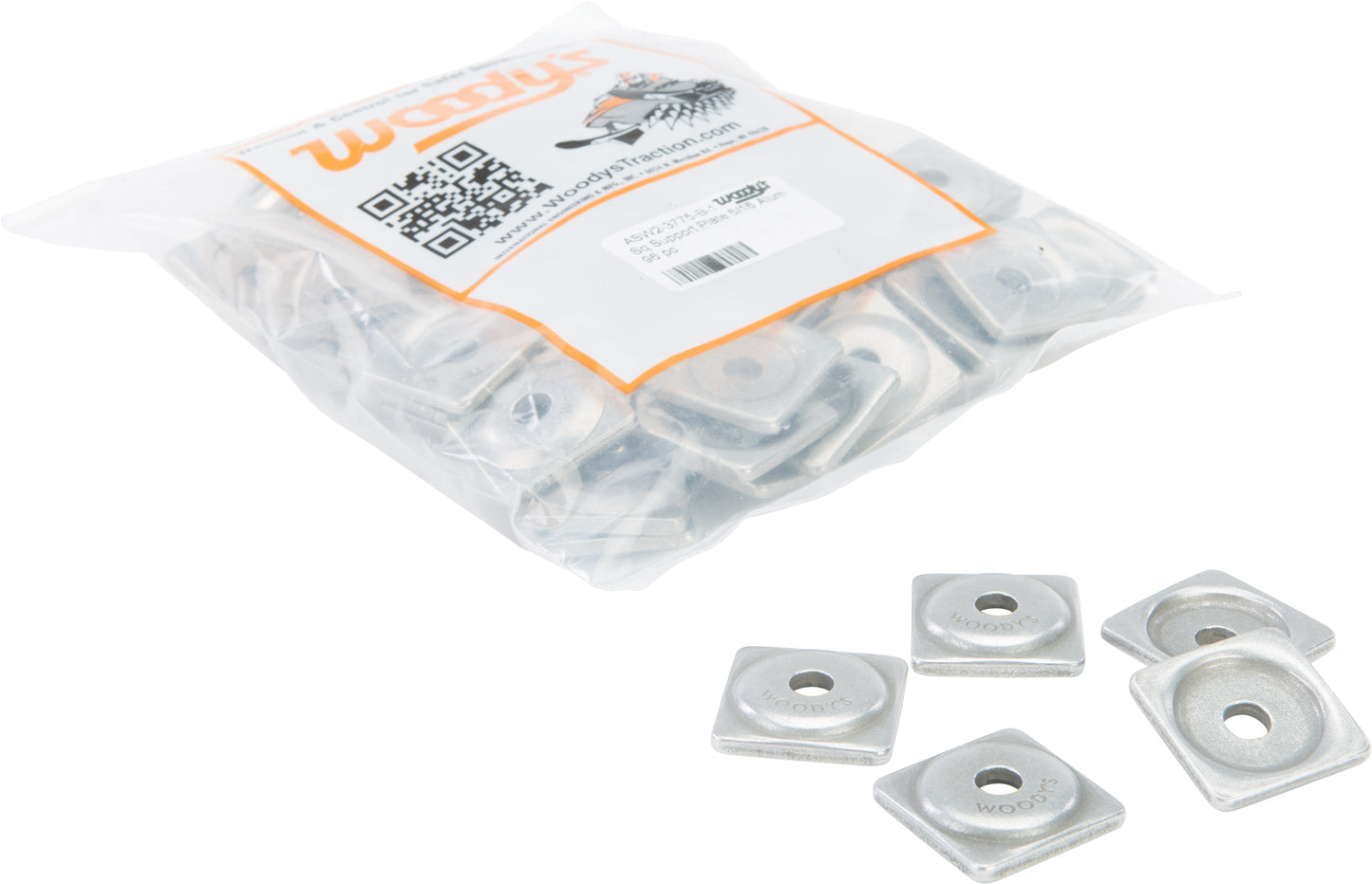 Digger Support Plates Square Alum. 5/16" 96/Pk